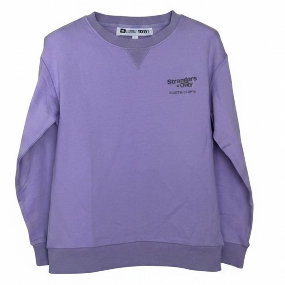 Strangers Only Rare Purple French Terry Sweatshirt Sunset SUP Club Austin TX M